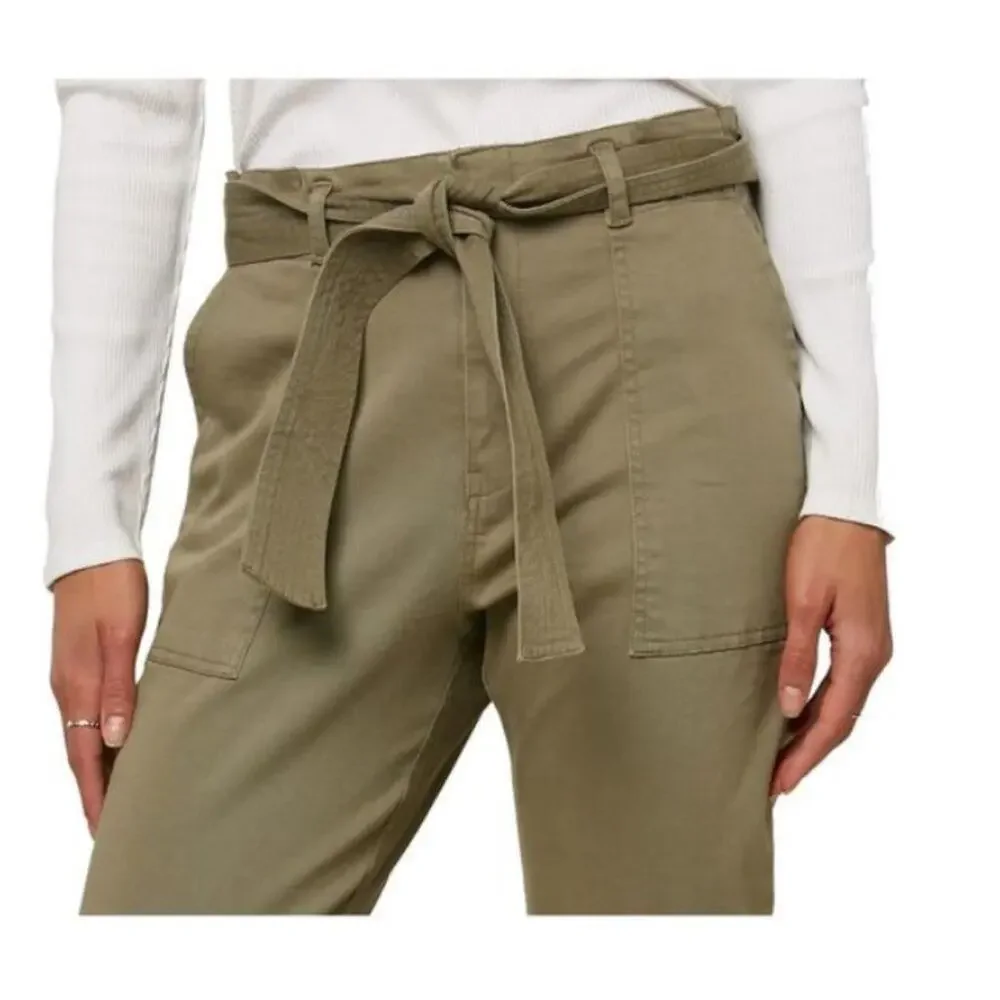NEW O'Neill Dillon Woven Pants Green Cargo Cuffed Belted Preppy Summer Vacation